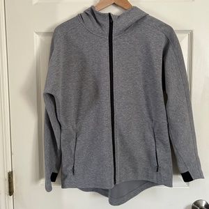 Athleta Zip Up Hoodie Gray Womens Small